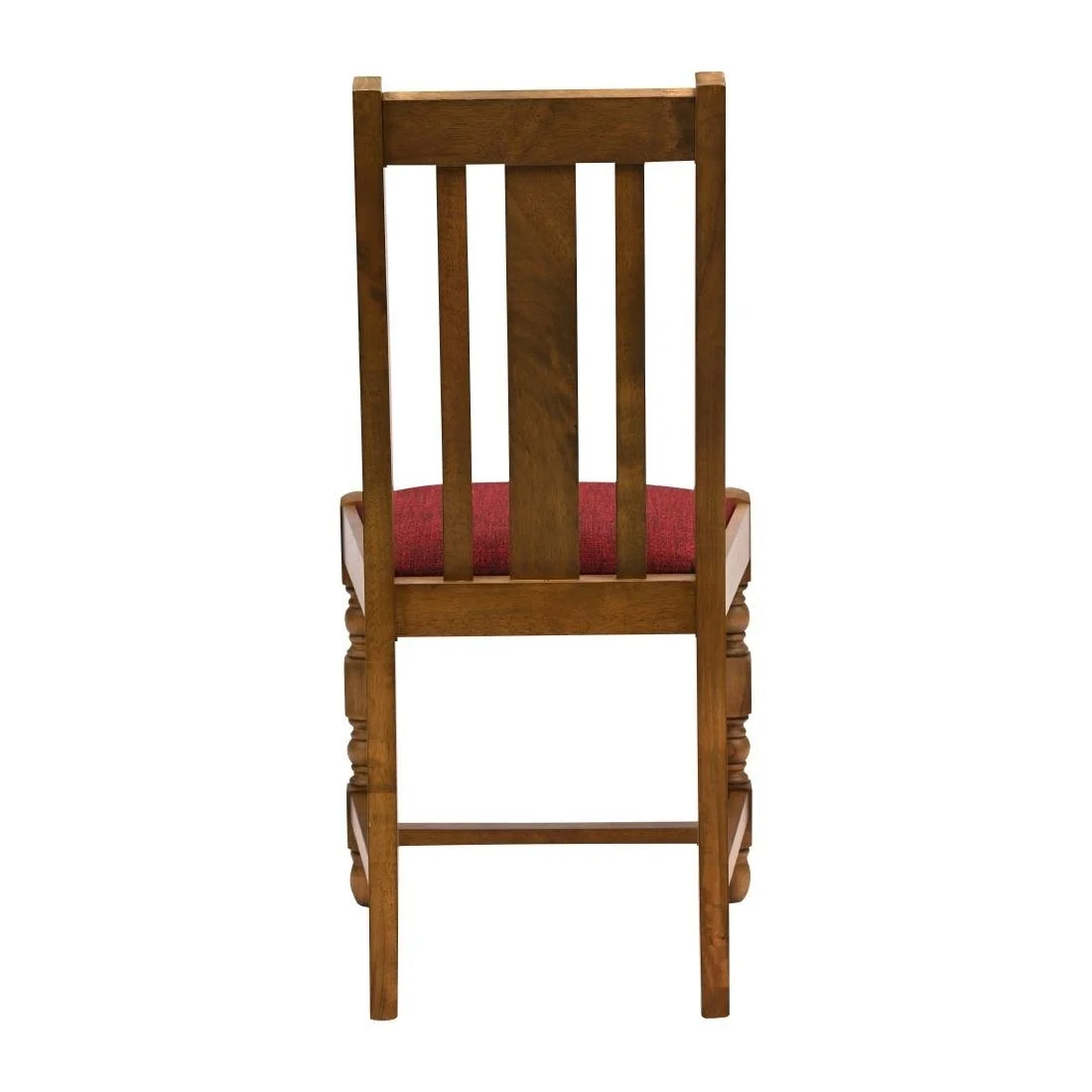 Thame Dining Chairs in Weathered Oak with Shetland Scarlett Seat (6 Pack) - Image 2
