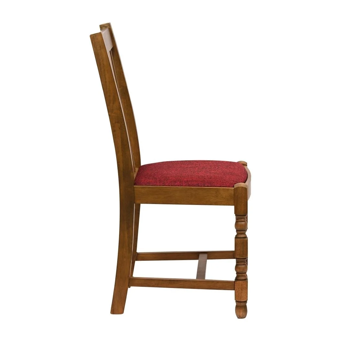 Thame Dining Chairs in Weathered Oak with Shetland Scarlett Seat (6 Pack) - Image 4