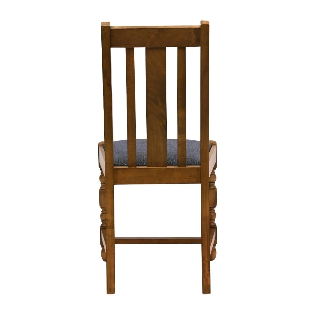 Thame Dining Chairs in Weathered Oak with Shetland Sea Seat (6 Pack) - Image 2