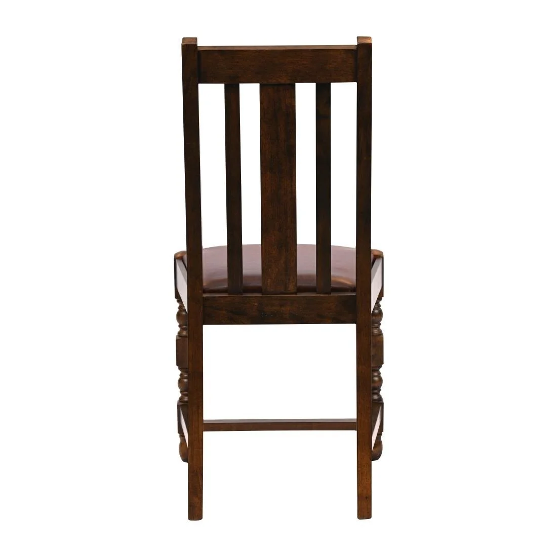 Thame Dining Chairs in Vintage Wood with Bison Espresso Seat (6 Pack) - Image 2