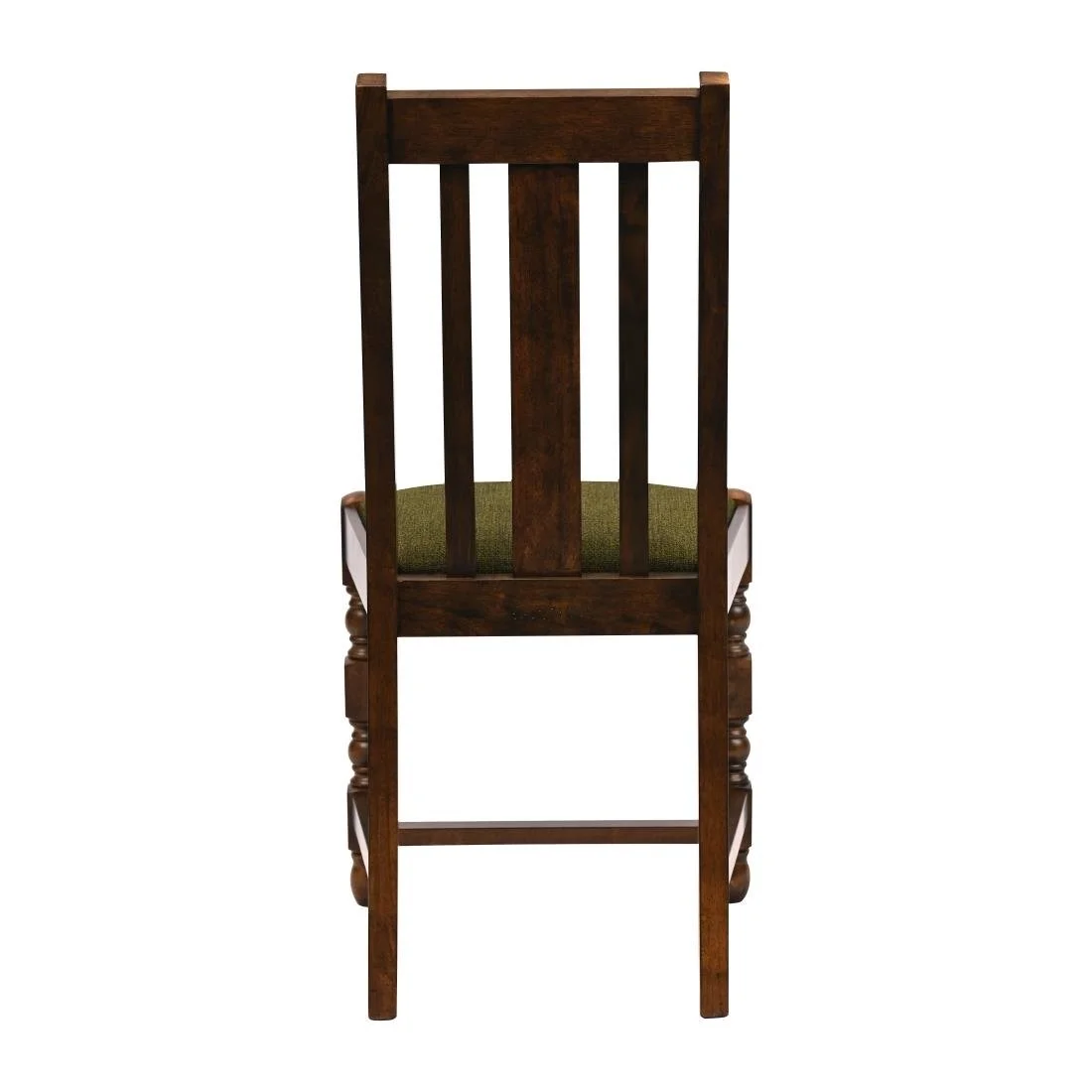 Thame Dining Chairs in Vintage Wood with Shetland Forest Seat (6 Pack) - Image 2