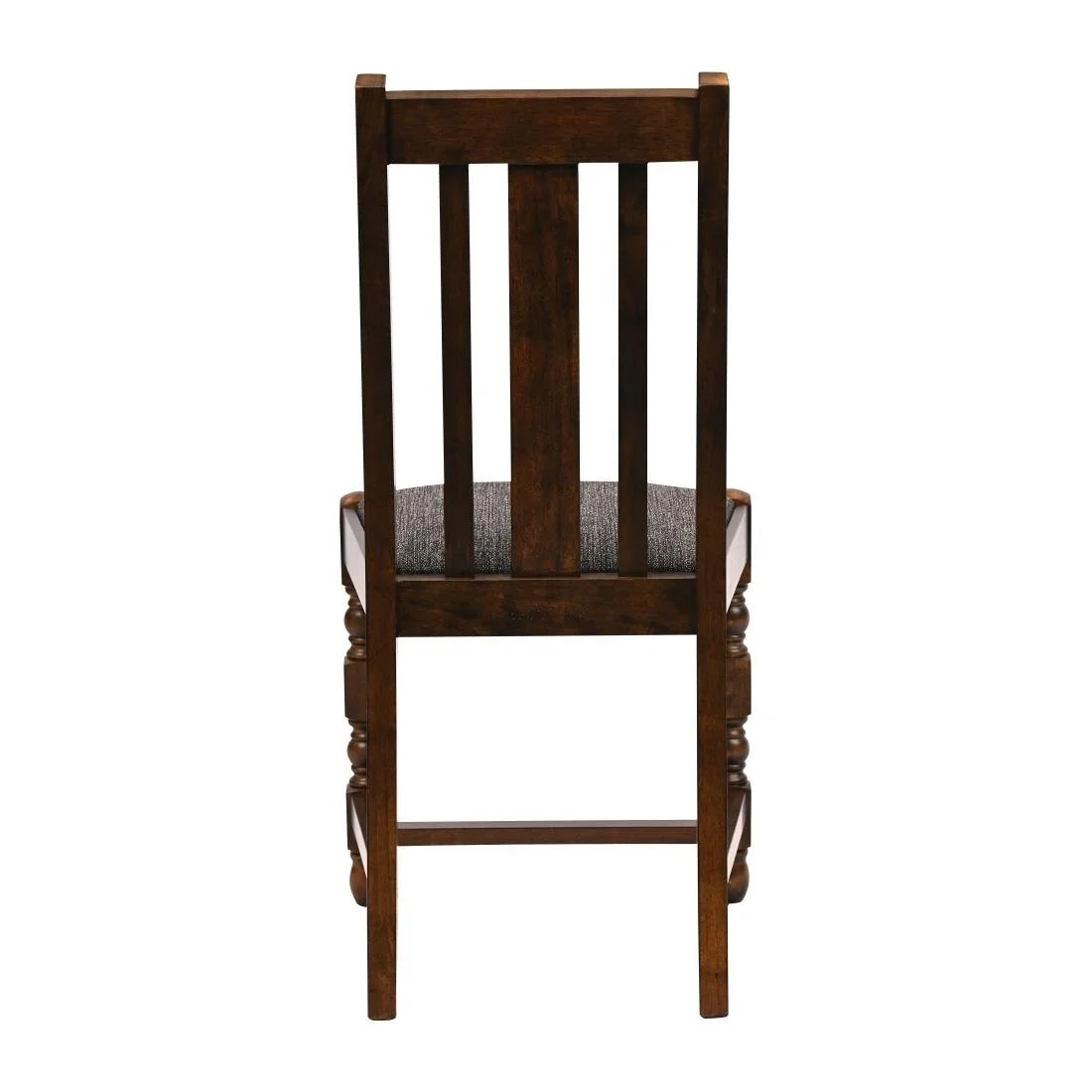 Thame Dining Chairs in Vintage Wood with Shetland Smoke Seat (6 Pack) - Image 2
