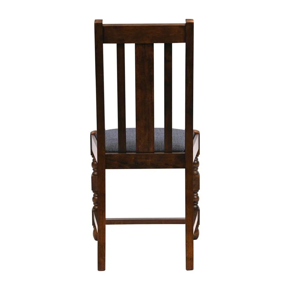 Thame Dining Chairs in Vintage Wood with Shetland Sea Seat (6 Pack) - Image 3