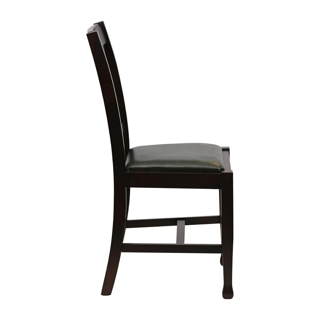 Lattice Back Dining Chairs in Dark Walnut with Bison Cedar Seat (6 Pack) - Image 4