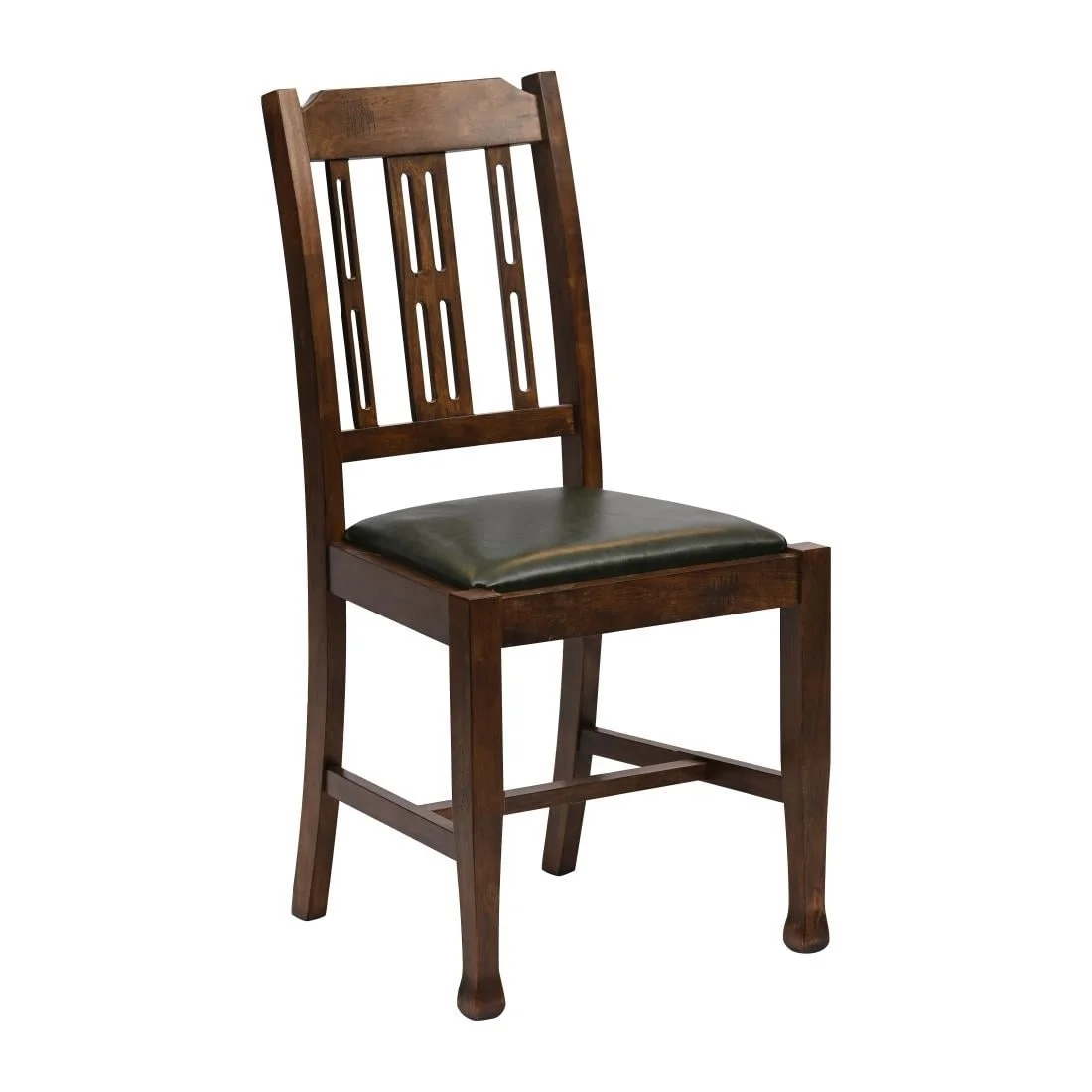 Lattice Back Dining Chairs in Vintage Wood with Bison Cedar Seat (6 Pack)