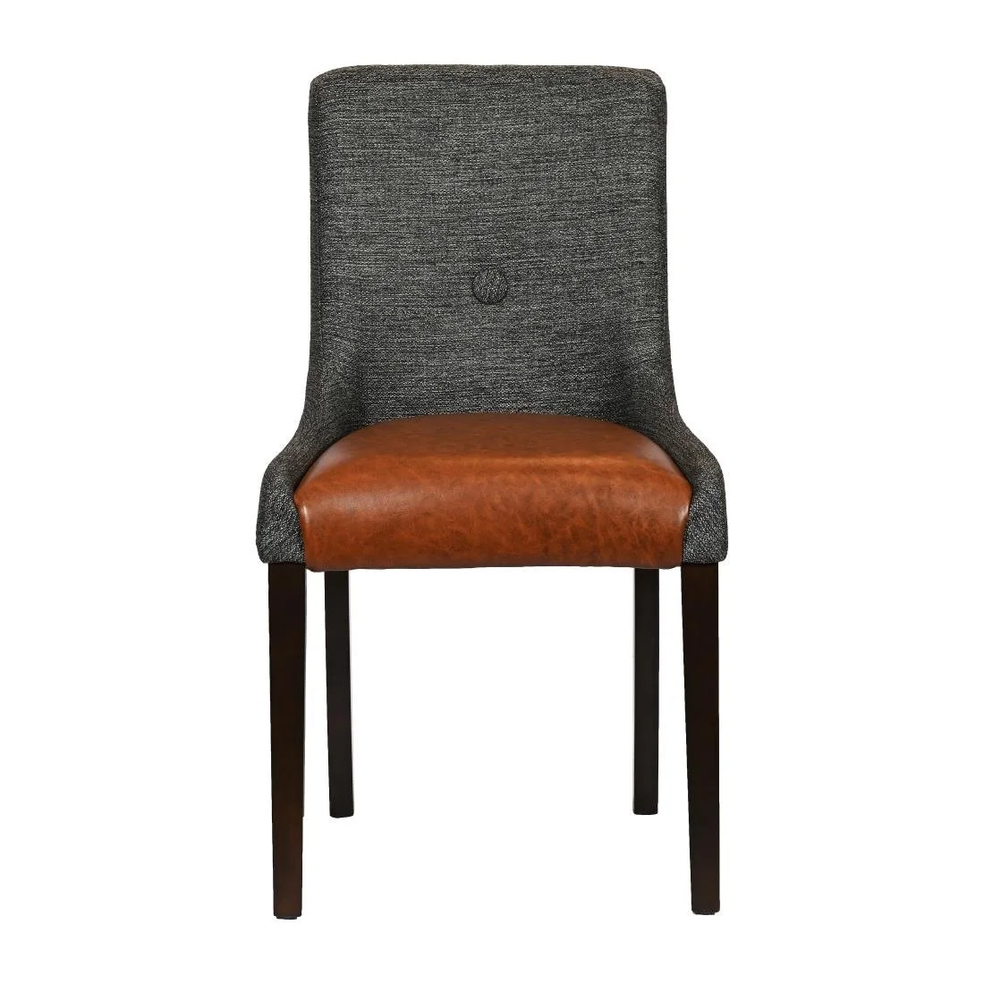 Bath Walnut Dining Chairs with Smoke Back & Tan Seat (6 Pack) - Image 3