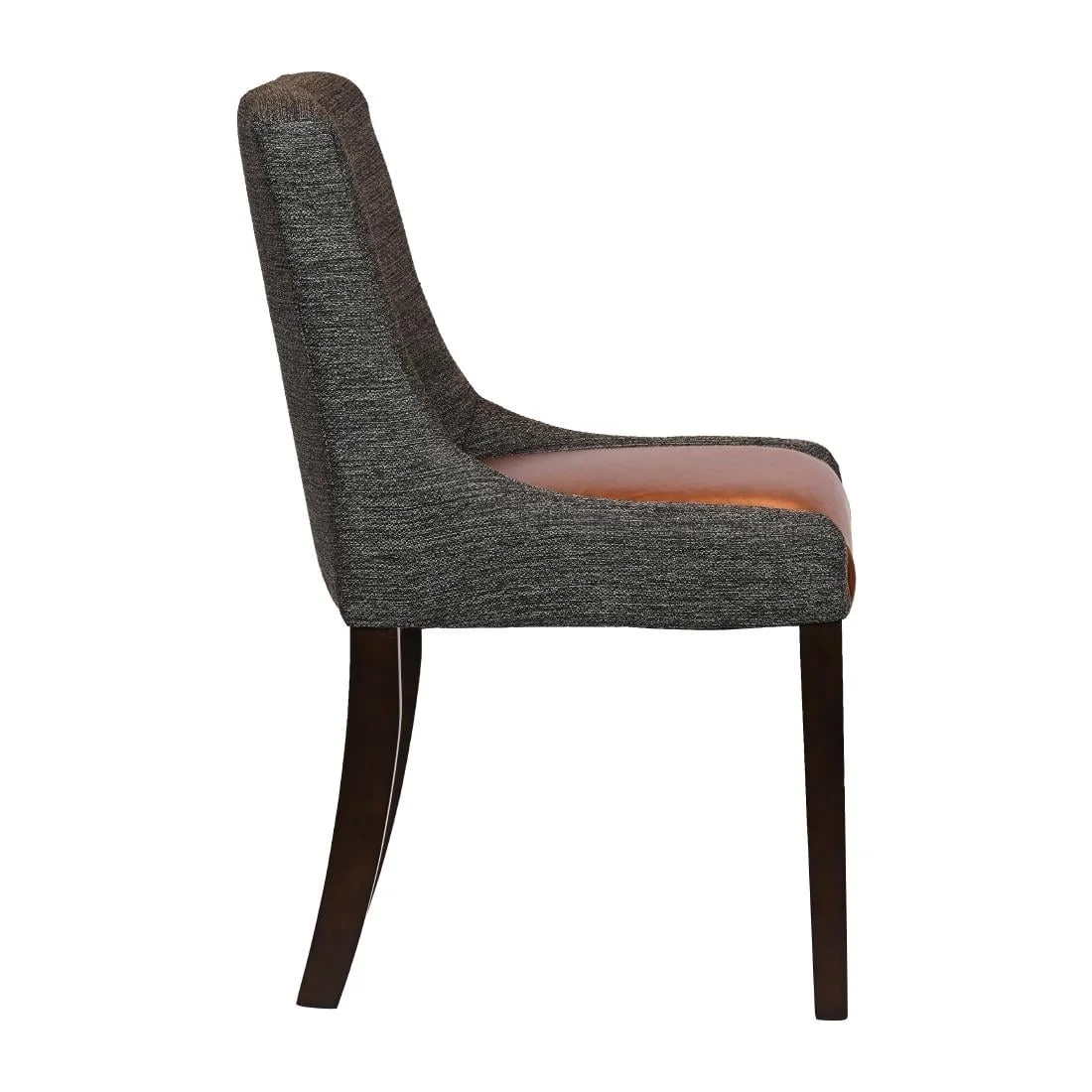 Bath Walnut Dining Chairs with Smoke Back & Tan Seat (6 Pack) - Image 4