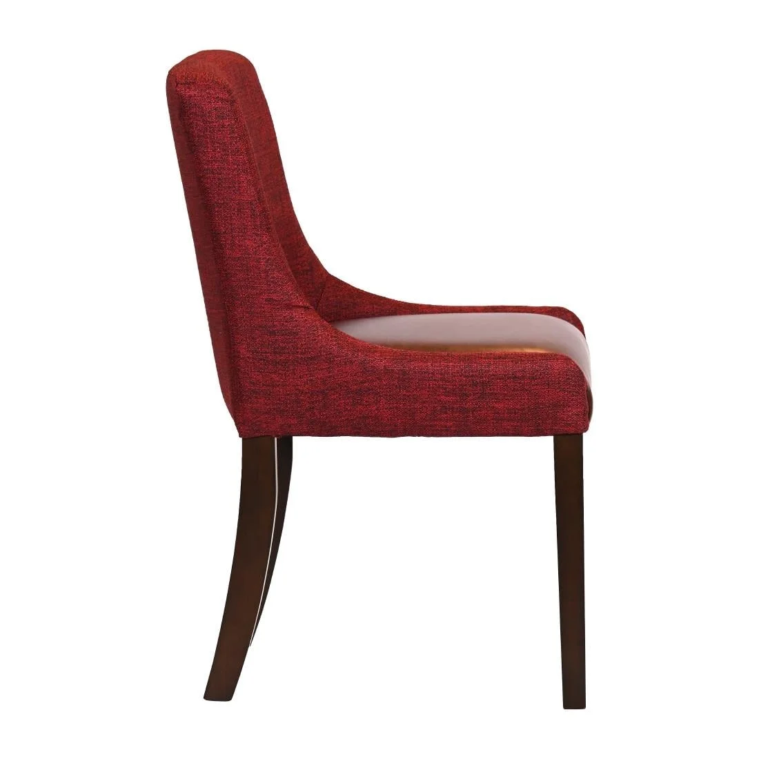 Bath Walnut Dining Chairs with Scarlett Back & Espresso Seat (6 Pack) - Image 4