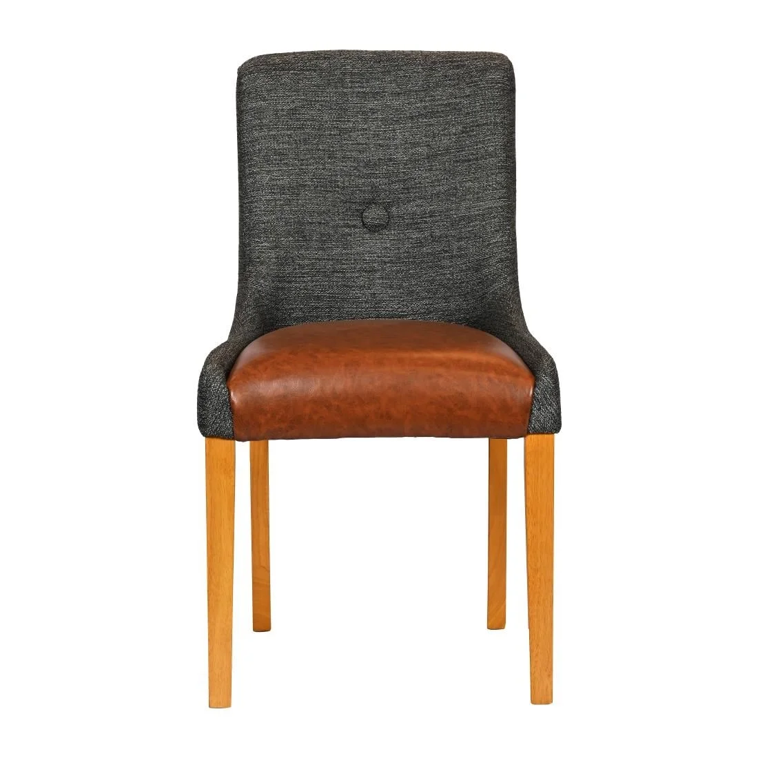Bath Soft Oak Dining Chairs with Smoke Back & Tan Seat (6 Pack) - Image 4