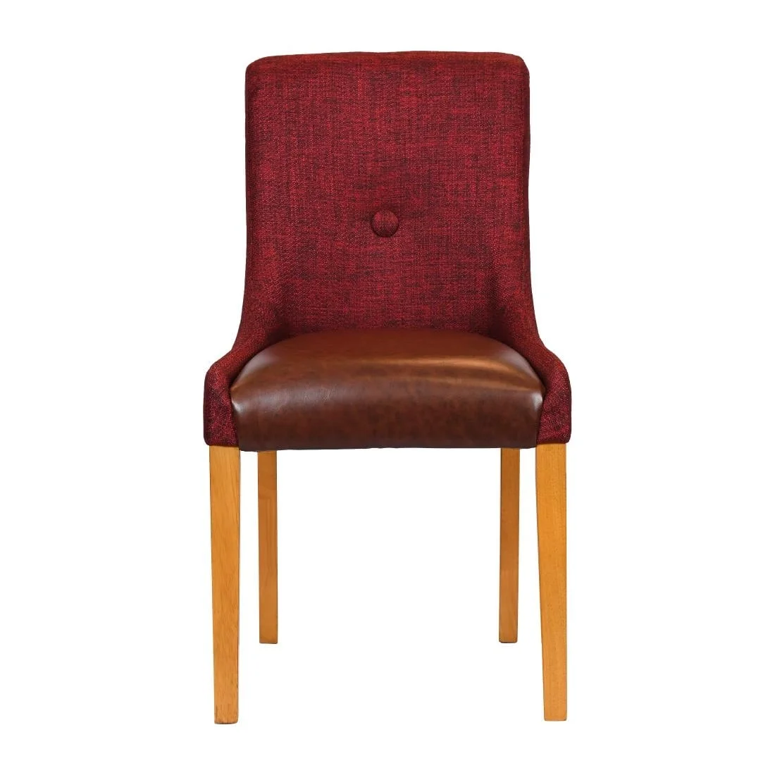 Bath Soft Oak Dining Chairs with Scarlett Back & Espresso Seat (6 Pack) - Image 2
