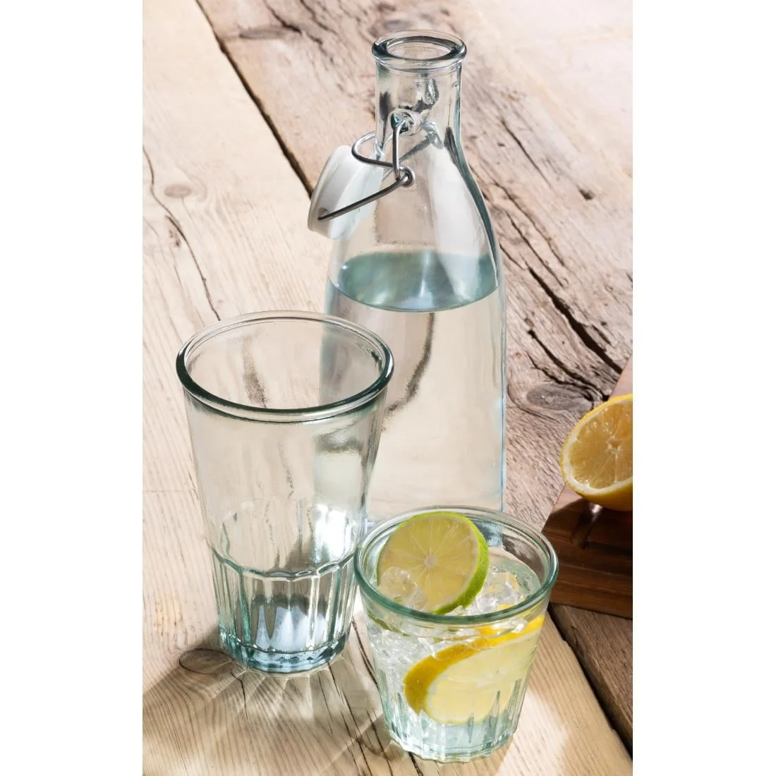 Olympia Recycled Glasses Fluted Hi Ball Tumblers 500ml (6 Pack) - Image 2
