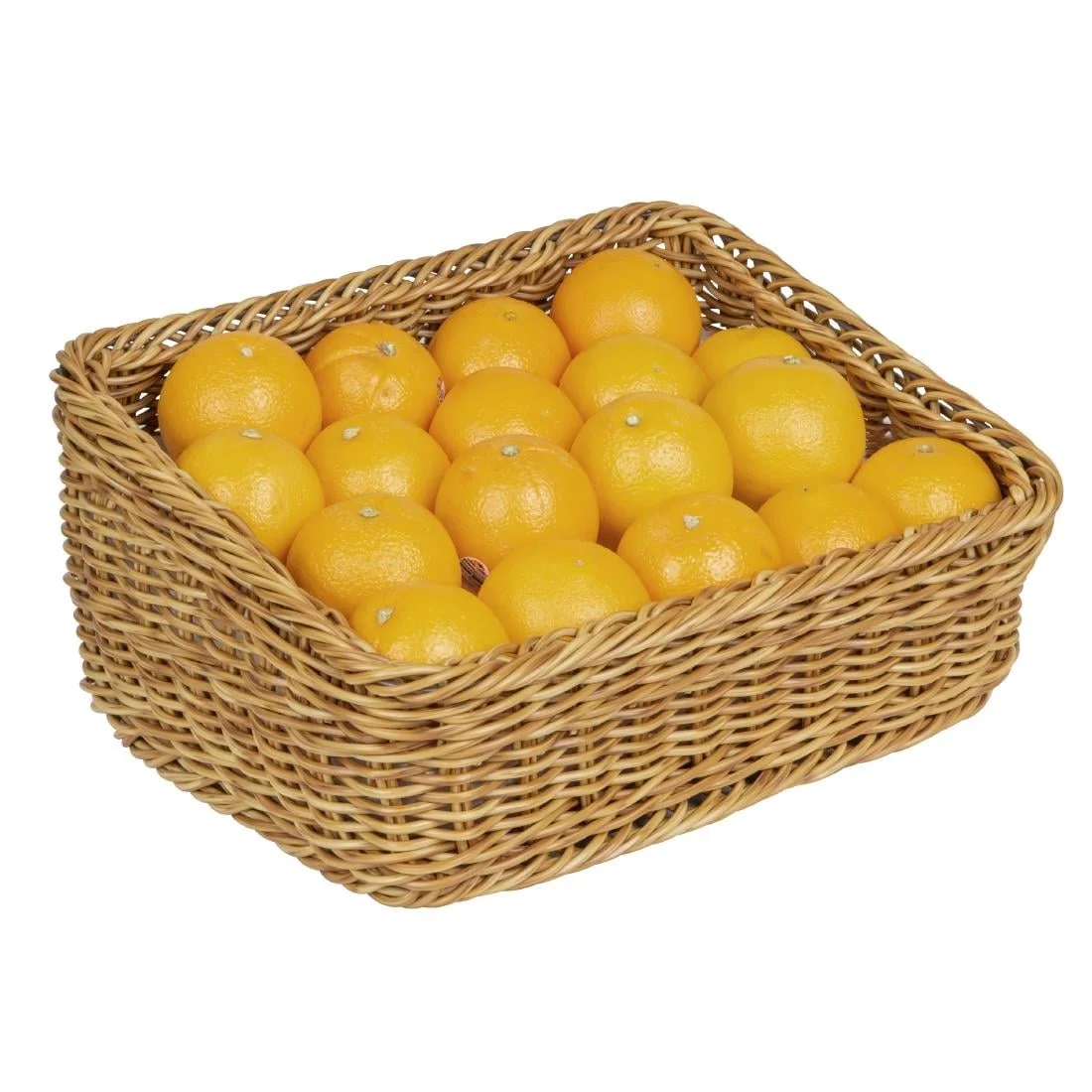 Olympia Polywicker Rectangular Display Basket Light Brown 360x300mm - Image 7