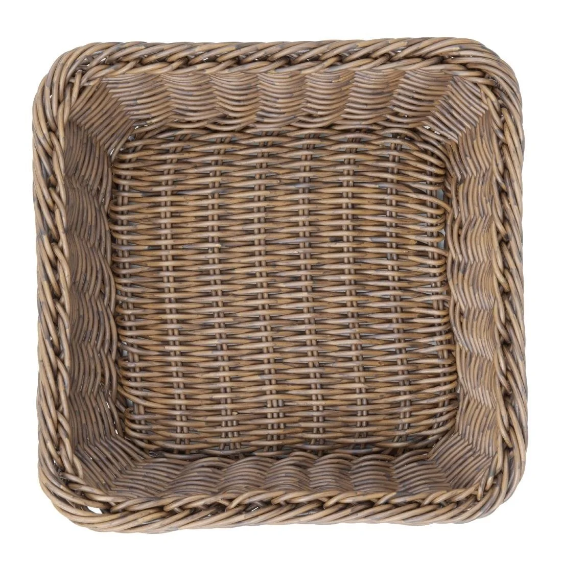 Olympia Polywicker Square Basket Dark Brown 230x230mm - Image 3