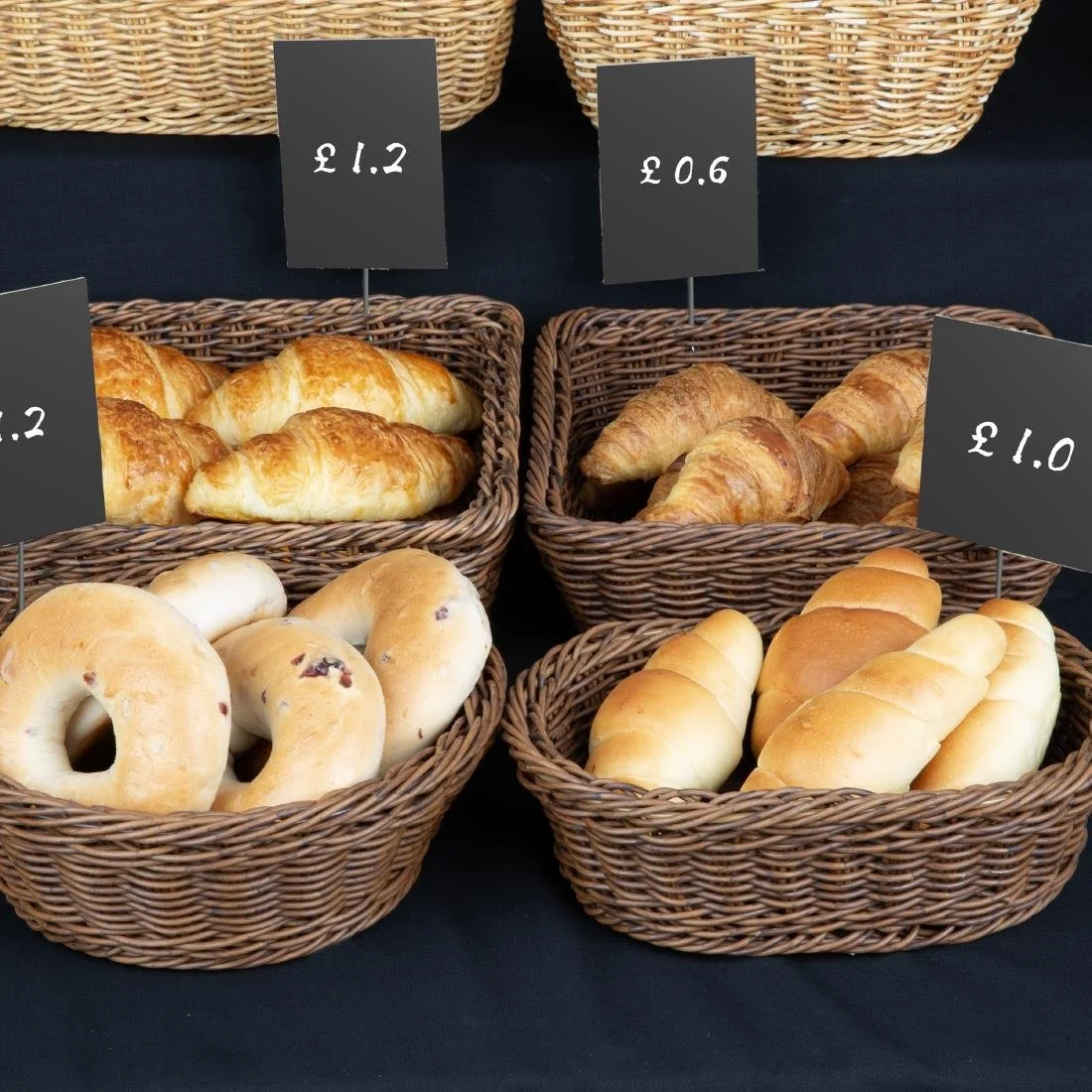 Olympia Polywicker Square Basket Dark Brown 230x230mm - Image 6