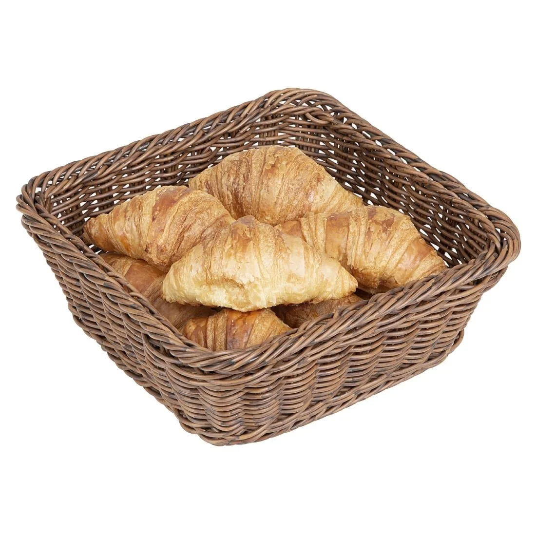 Olympia Polywicker Square Basket Dark Brown 230x230mm - Image 7