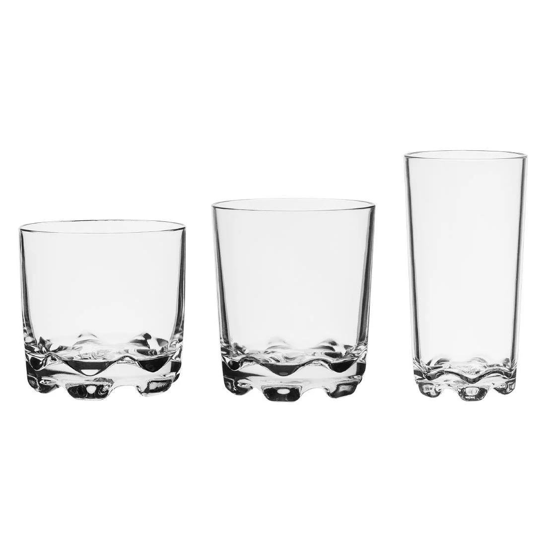 Olympia Kristallon Aspen Polycarbonate Rocks Tumblers 320ml (6 Pack) - Image 4