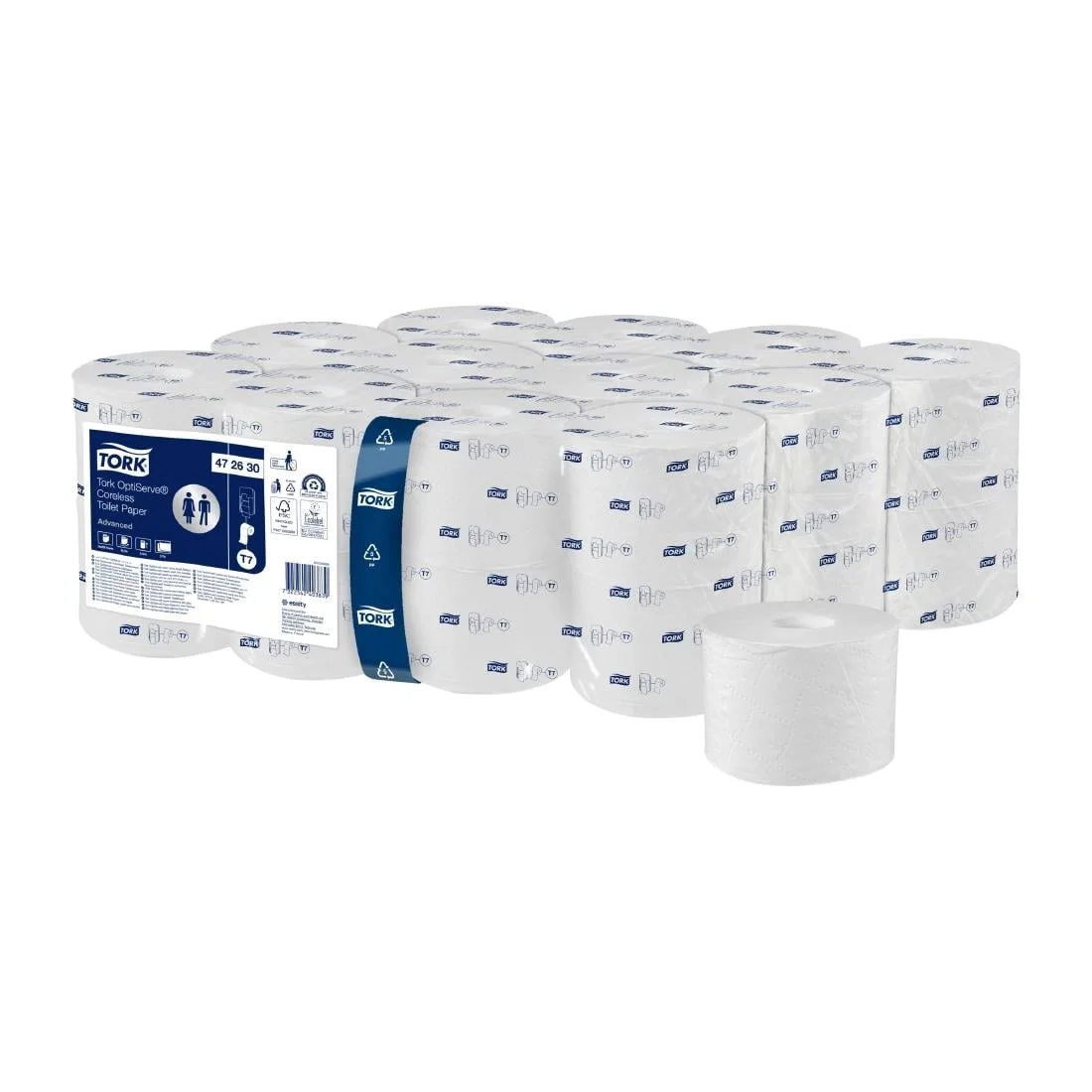Tork OptiServe Coreless Toilet Paper White T7 (24 Pack) - Image 2