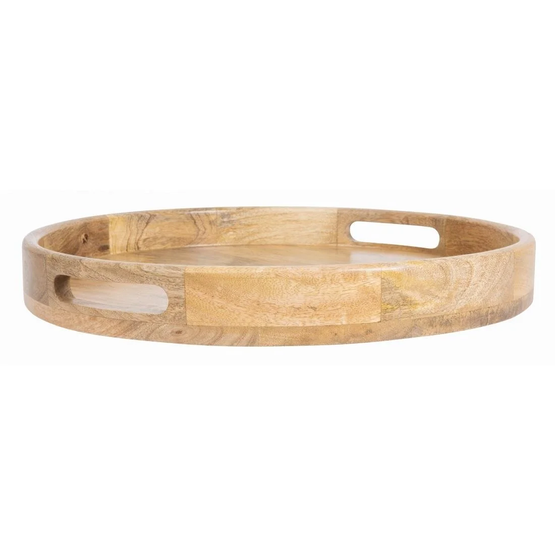 Olympia Mango Wood Round Deep Sided Tray 400mm - Image 5