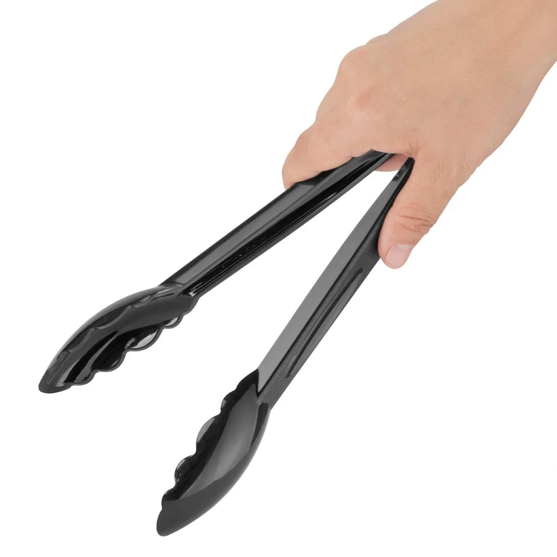 Nisbets Essentials 9" Polycarbonate Tongs Black (6 Pack) - Image 5