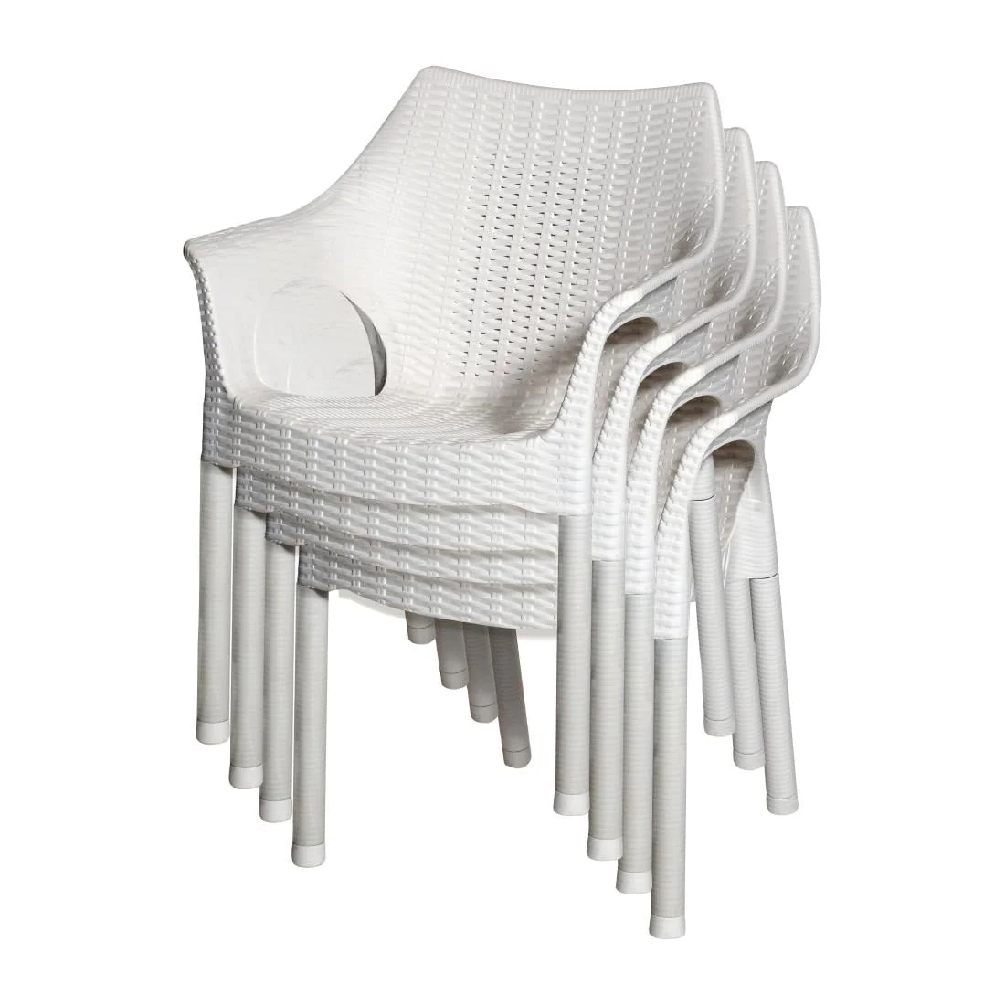 Bolero Elements Polypropylene Armchairs Snow (4 Pack) - Image 6