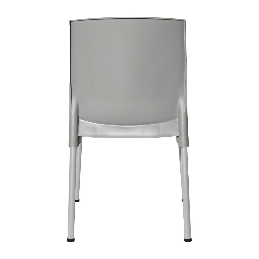 Bolero Elements Polypropylene Plain Side Chairs Grey (4 Pack) - Image 4