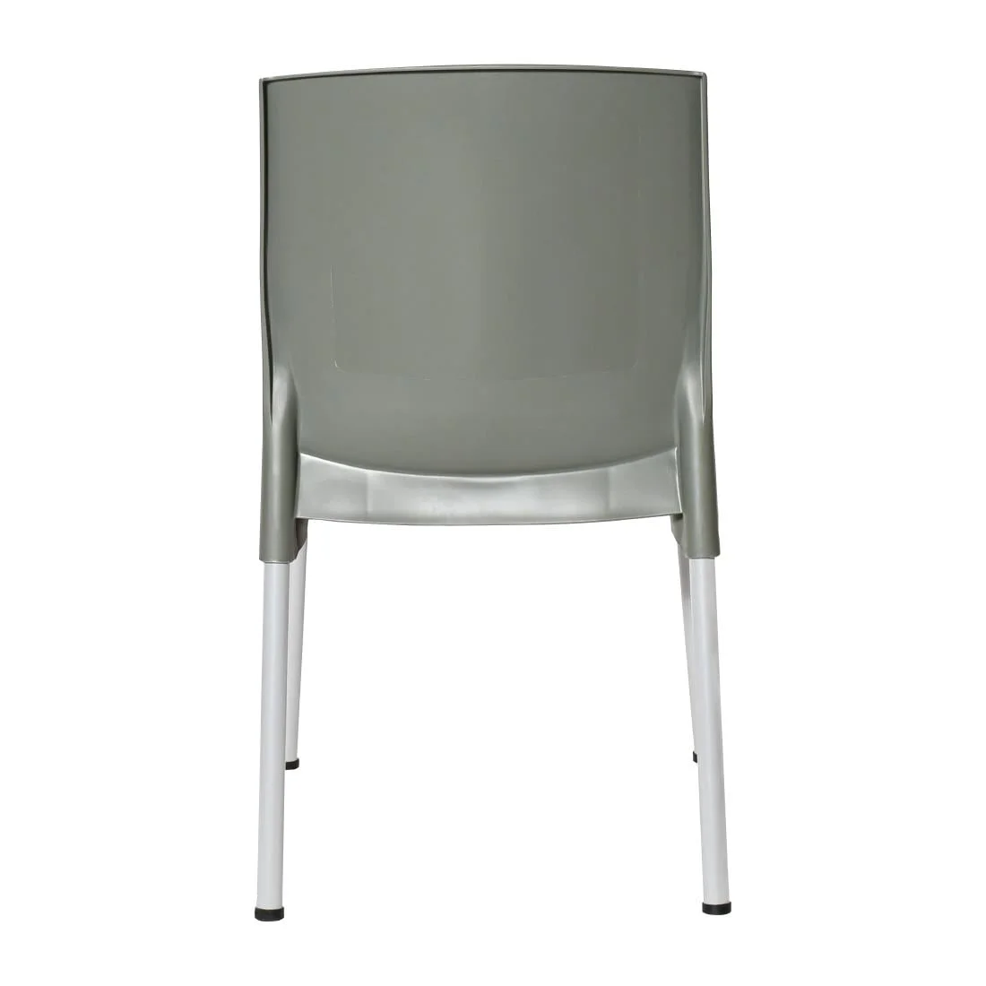 Bolero Elements Polypropylene Plain Side Chairs Olive Green (4 Pack) - Image 4