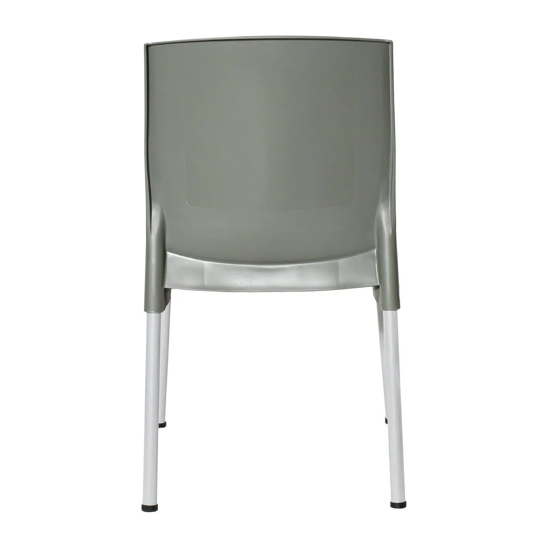 Bolero Elements Polypropylene Plain Side Chairs Olive Green (4 Pack) - Image 4