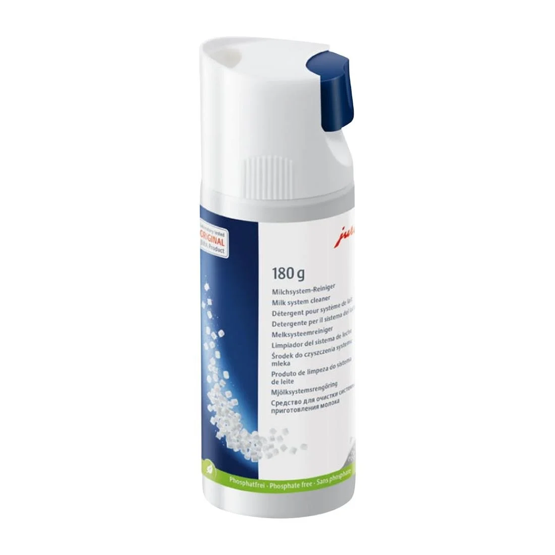 JURA Milk System Cleaner Mini-Tabs Bottle with Dispensing System 180g