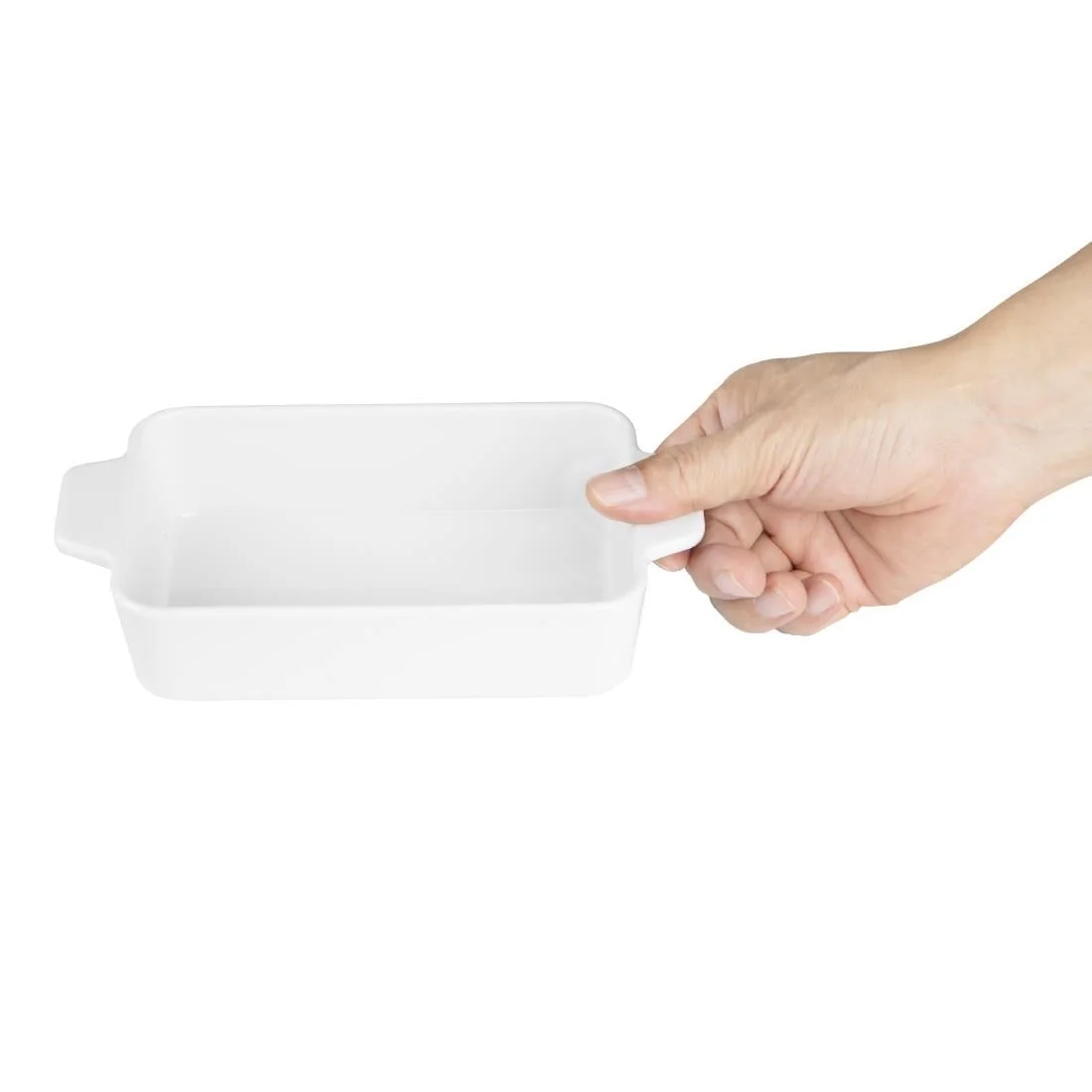 Olympia Whiteware Lasagne Dishes 200x110mm (4 Pack) - Image 4