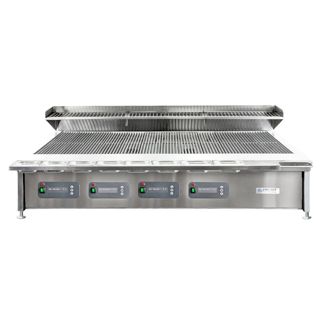 Synergy Grill Trilogy Nat Gas Chargrill with Garnish Rail & Slow Cook Shelf ST1700