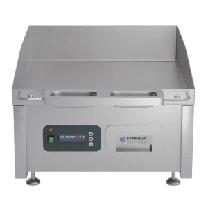 Synergy Grill Electric Griddle with Smooth Chrome Top & Garnish Rail