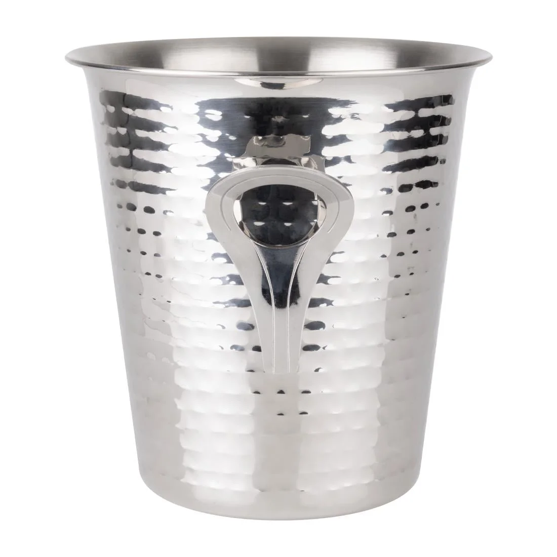 Olympia Flare Wine Bucket Hammered Stainless Steel 4.3Ltr - Image 3