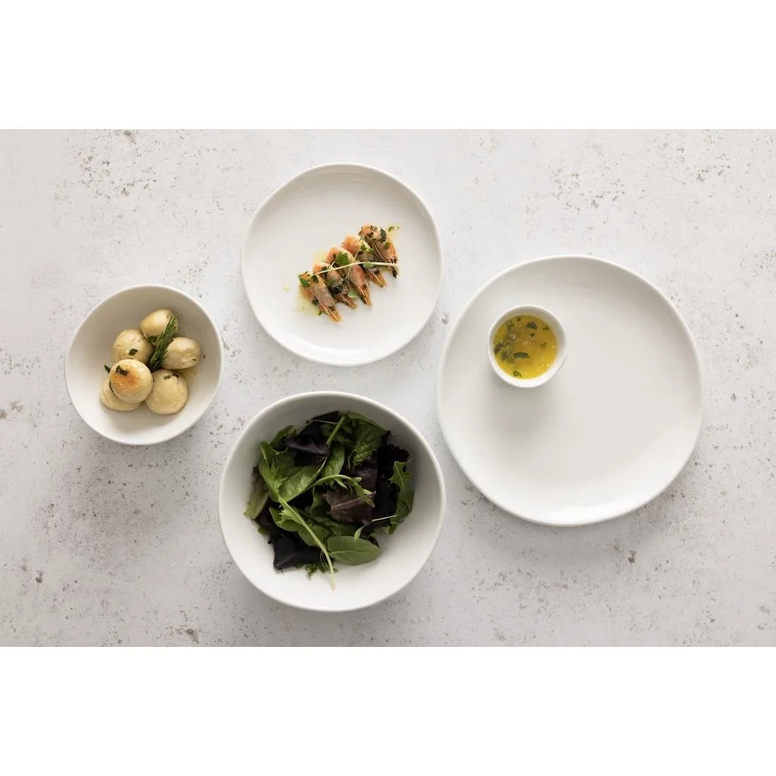 Olympia Chia Deep Bowls White 210mm (6 Pack) - Image 2
