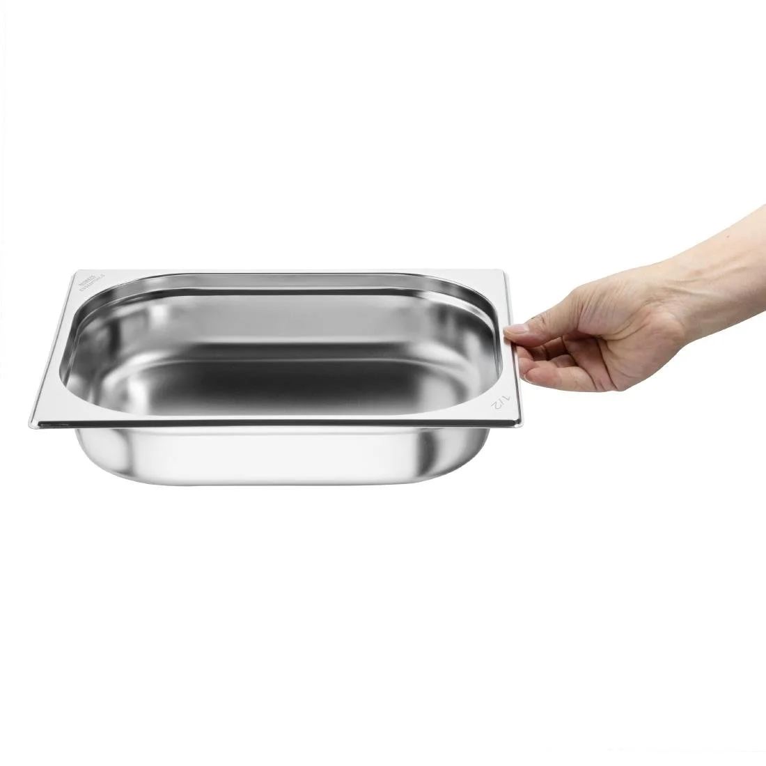 Nisbets Essentials Stainless Steel 1/2 Gastronorm Tray 65mm ( 3 Pack) - Image 5