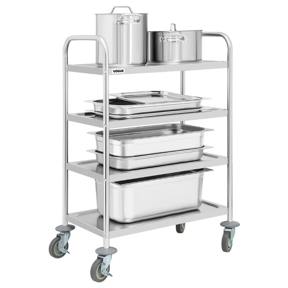 Vogue 4 Tier Clearing Trolley - Image 4