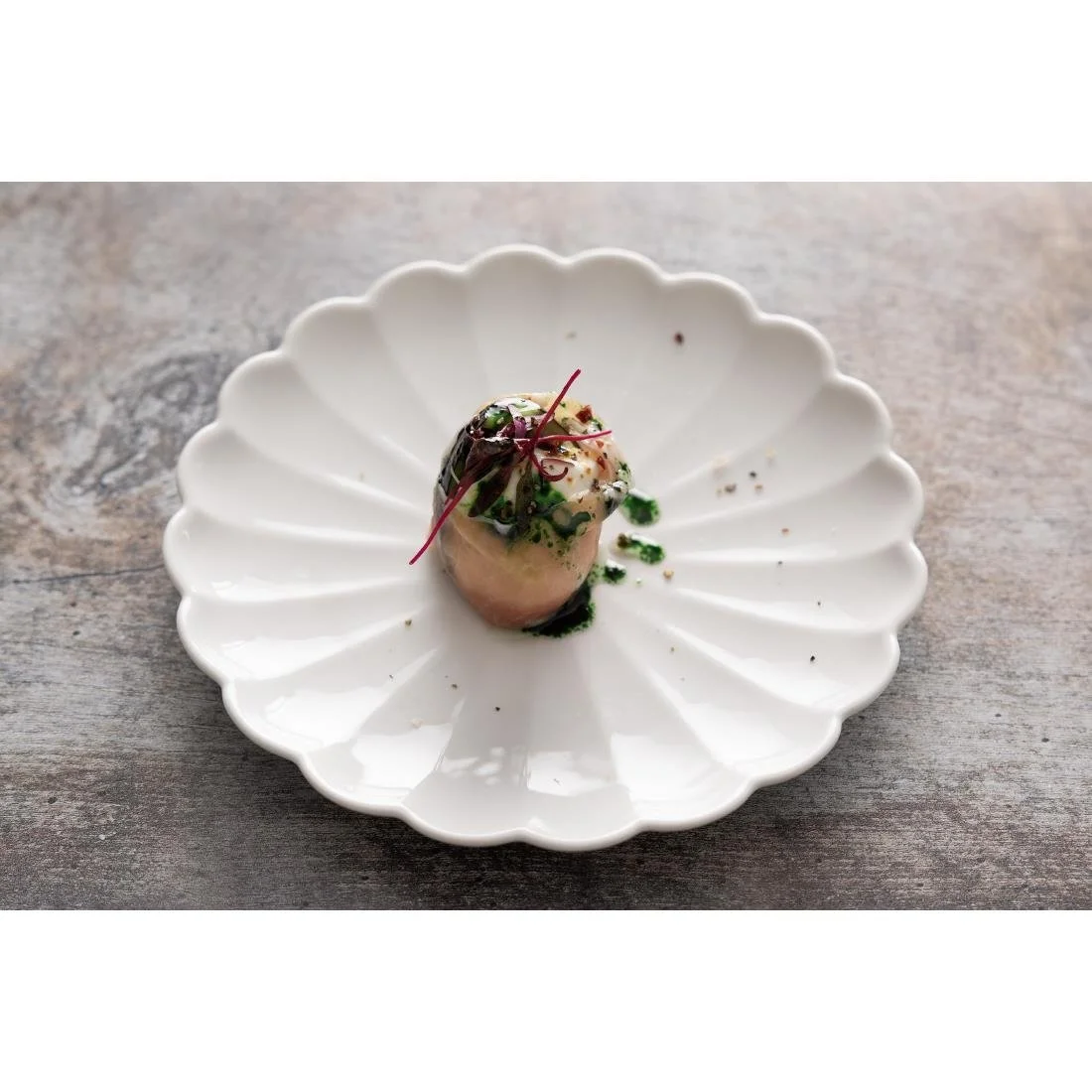 Olympia Bloom Scalloped Plates White 175mm (6 Pack) - Image 4