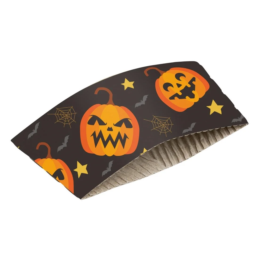 Fiesta Recyclable Halloween Cups Sleeves for 8oz Hot Cups (100 Pack) - Image 1