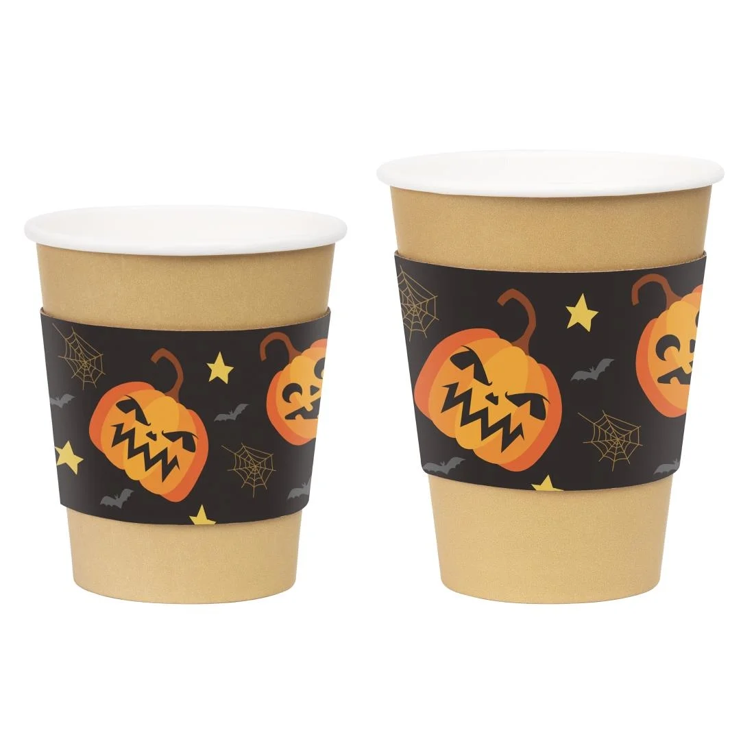 Fiesta Recyclable Halloween Cups Sleeves for 8oz Hot Cups (100 Pack) - Image 4