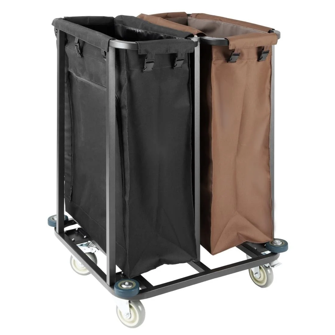Jantex 2 Compartment Linen Trolley 2x100Ltr - Image 1