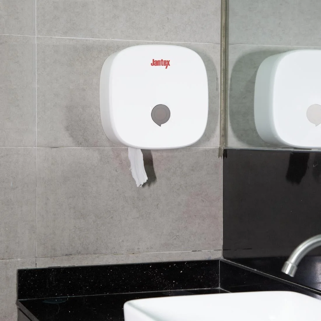 Jantex Jumbo Roll Dispenser White - Image 7