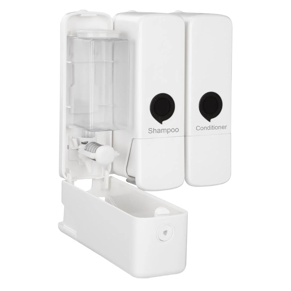 Jantex Triple Shower Dispenser White - Image 3
