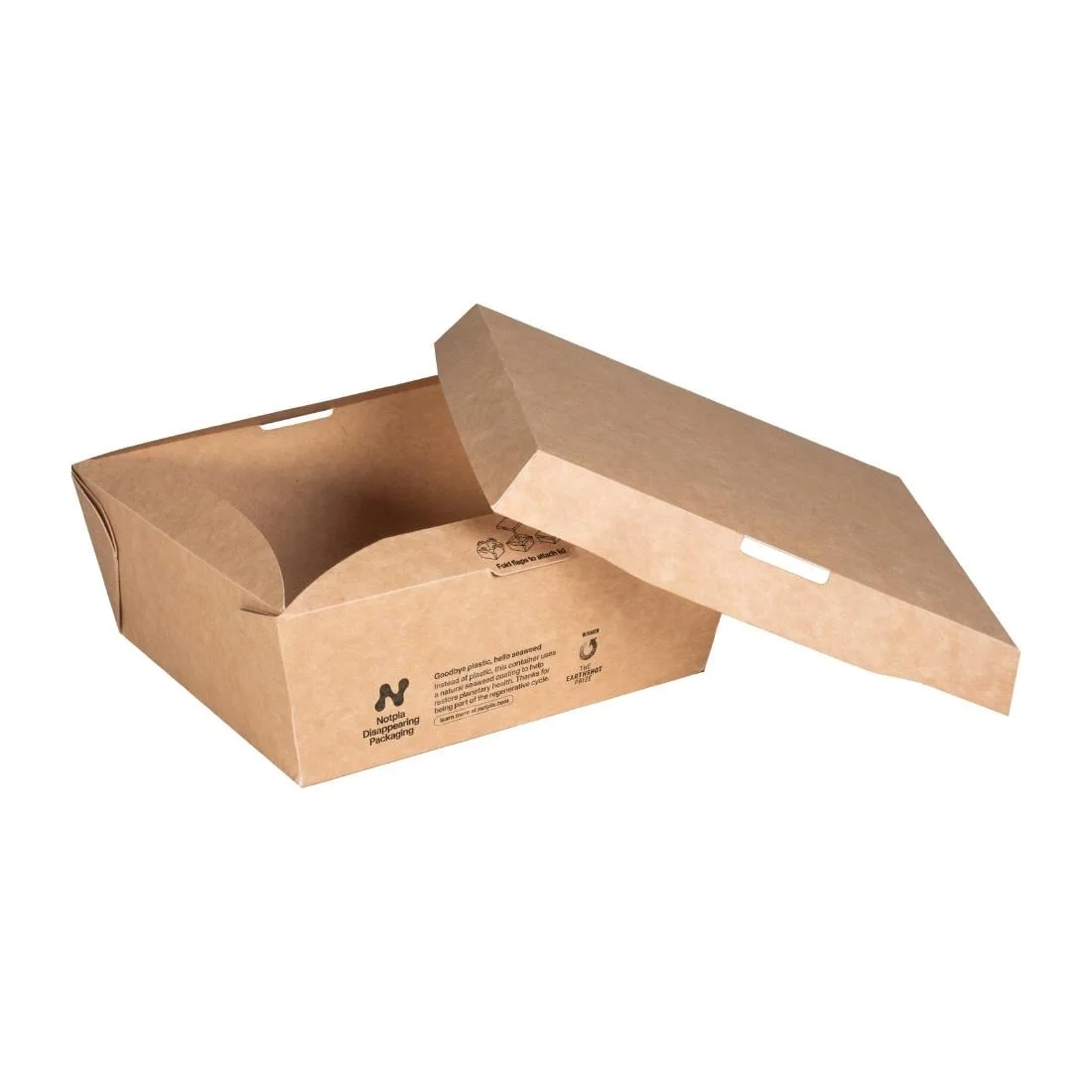 Notpla Clip & Close Food Boxes 1000ml - Kraft (260 Pack) - Image 4