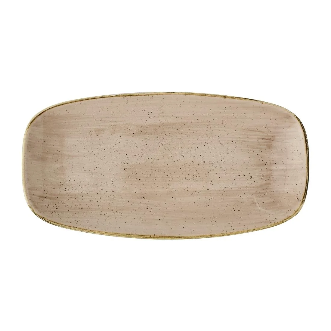Churchill Stonecast Truffle Chef's Oblong Plates 298x152mm (12 Pack)