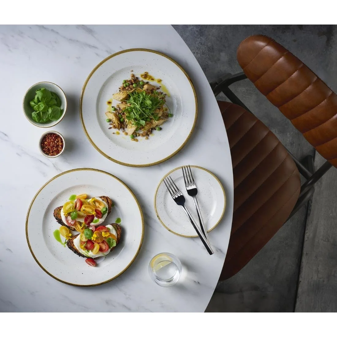 Churchill Stonecast Barley White Profile Plates 260mm (12 Pack) - Image 3