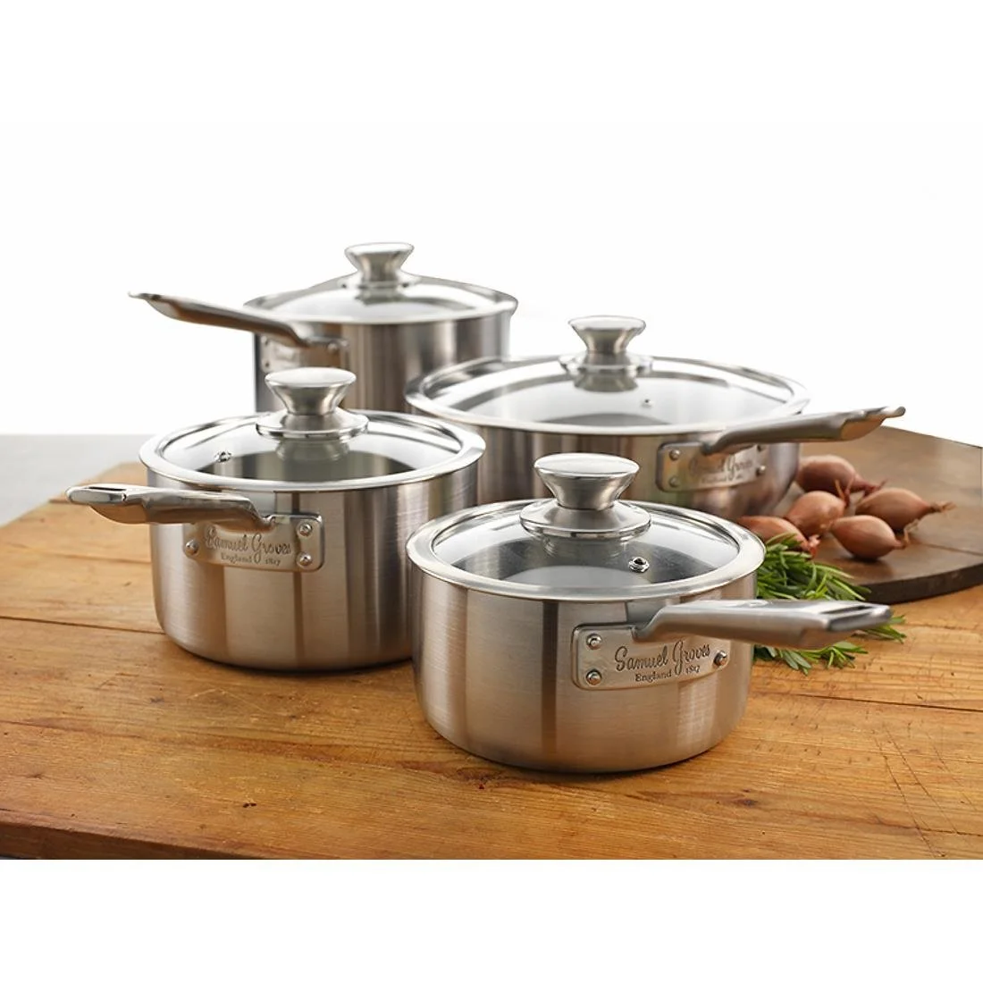 Samuel Groves Stainless Steel Saucepan and Glass Lid 20cm - Image 9