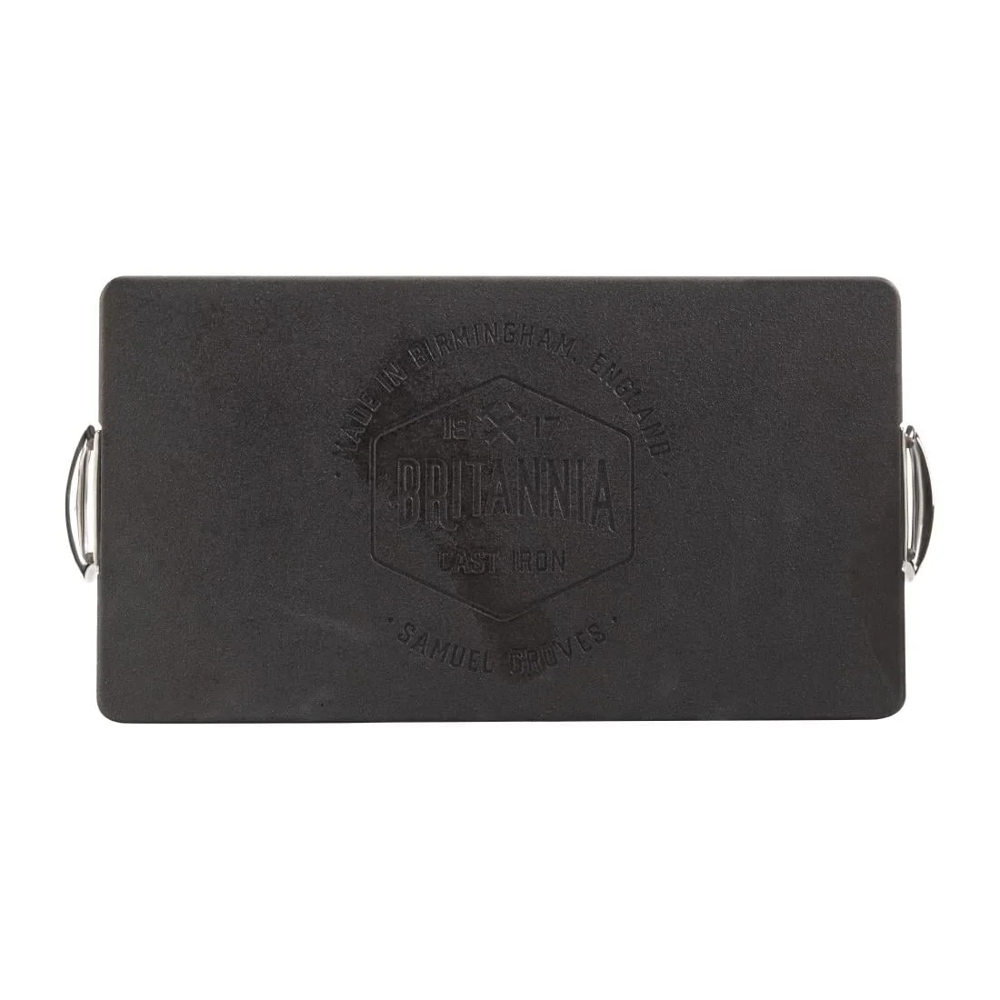 Samuel Groves Cast Iron Double Burner Griddle Pan 45x25cm - Image 5