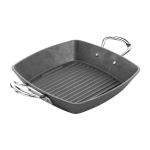 Samuel Groves Cast Iron Double Handle Square Grill Pan 26cm