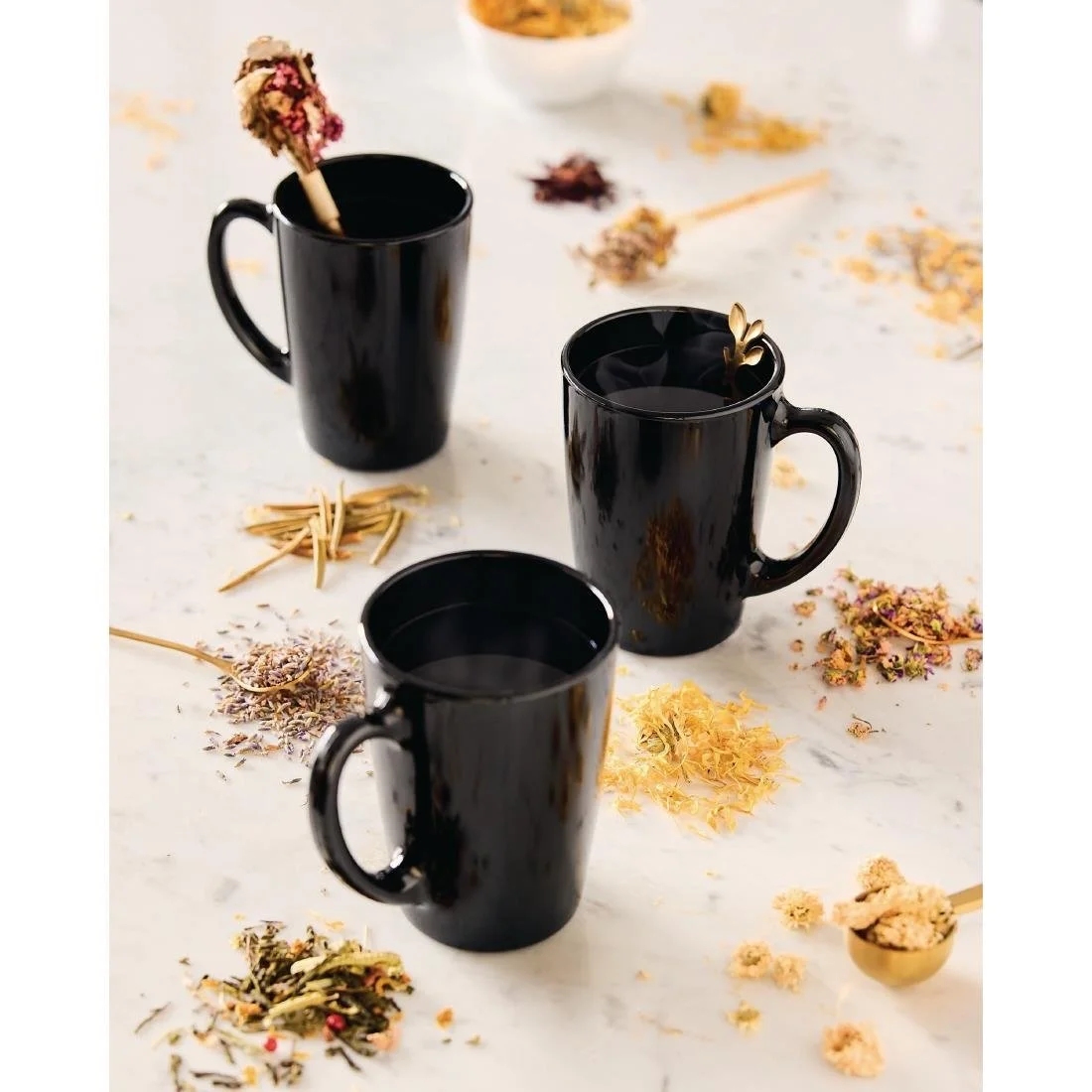 Luminarc New Morning Mugs Black 320ml (6 Pack) - Image 5