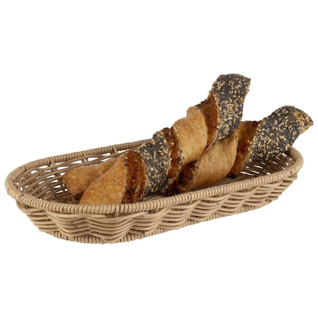 APS Cove Oval Basket Beige 280x160mm - Image 2