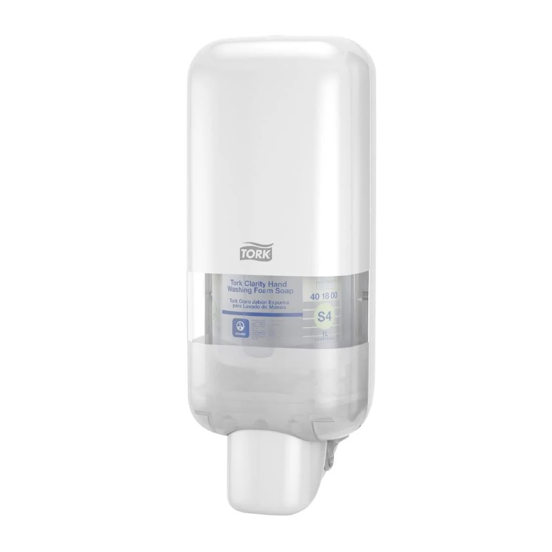 Tork S4 Soap and Sanitiser Dispenser White - Image 2
